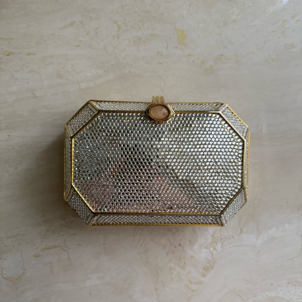 Judith Leiber Swarovski Crystal Geometric Clutch